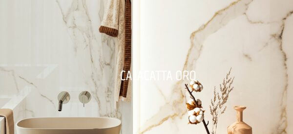 AVA Ceramicia Calacatta - 120 x 280 Oro Standaard